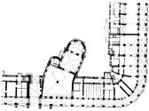 Часть плана 1-го этажа Гостиного двора с церковью Спаса в Рядах